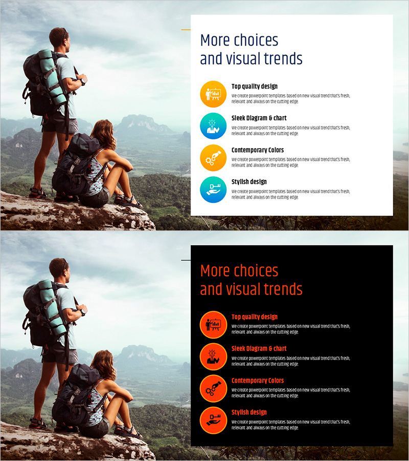 타이포 그라피 와이드 템플릿 아이콘&텍스트 – 제품과 서비스 소개