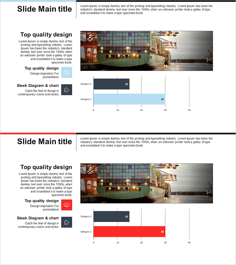 무역 비즈니스 분석 막대그래프 - 경쟁사 분석과 시장 통찰