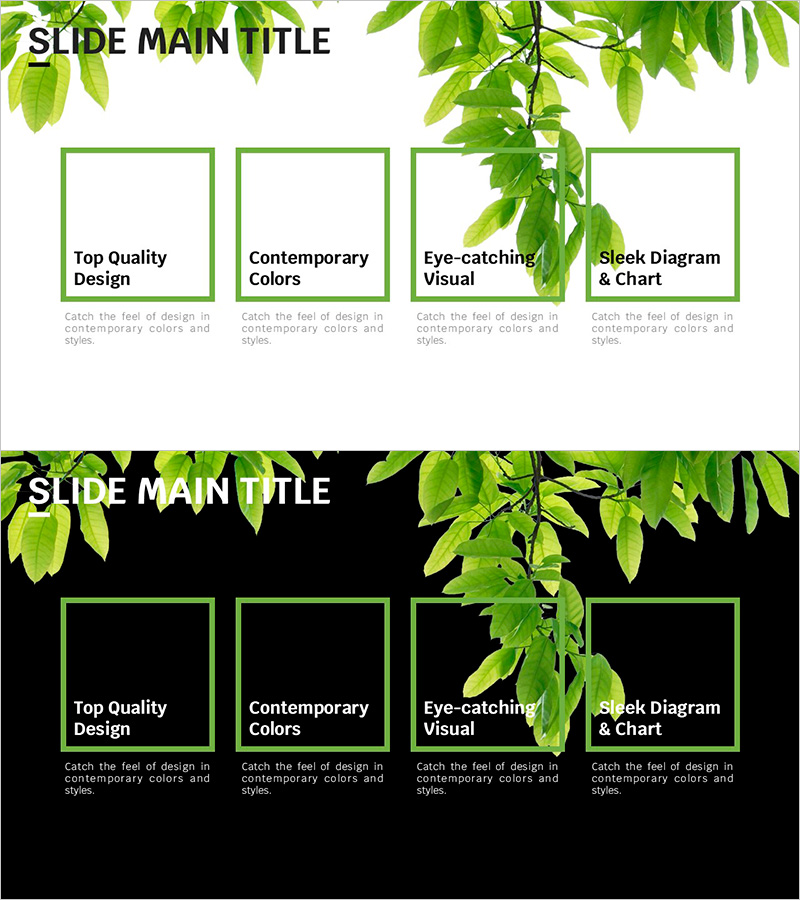 트렌드 컬러 와이드 템플릿 다이어그램1 – 현대적이고 시각적으로 매력적인 프레젠테이션