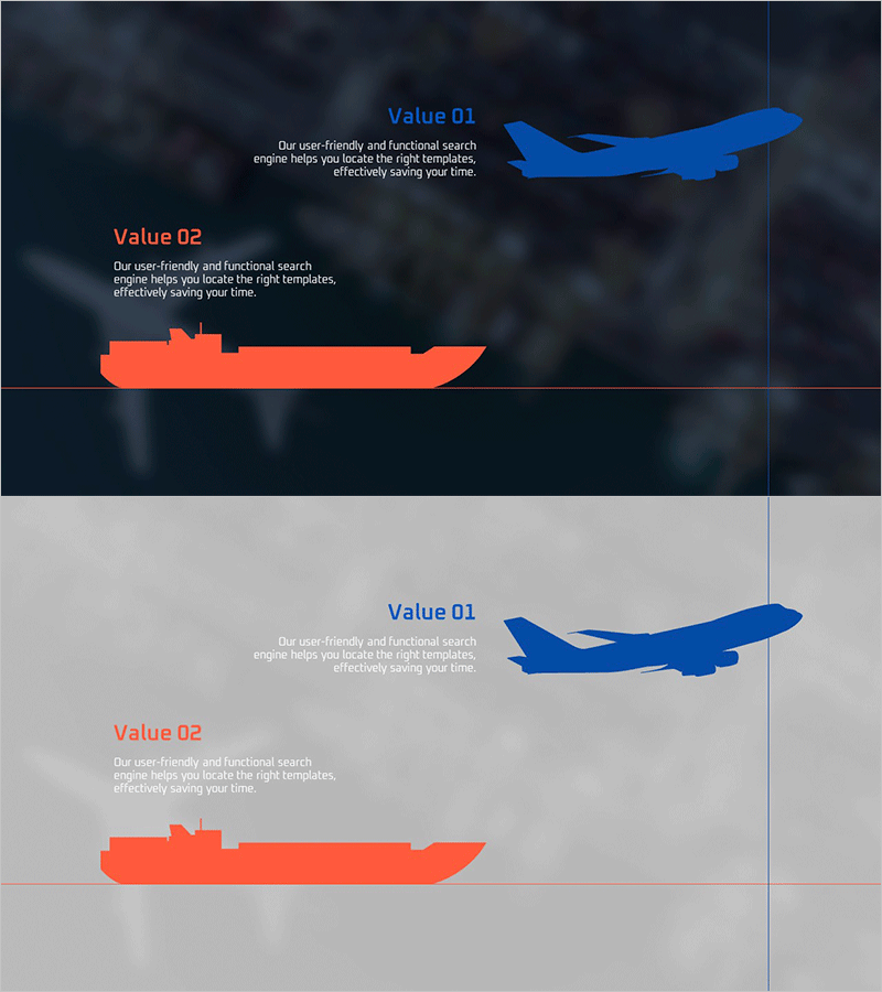 운송 서비스 소개 – 효율성과 신뢰성 강조