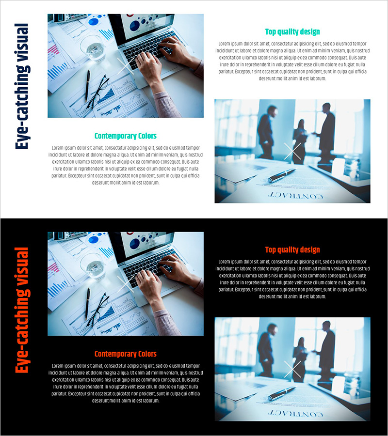 타이포 그라피 와이드 템플릿 – 사업 추진 전략 및 마케팅 계획