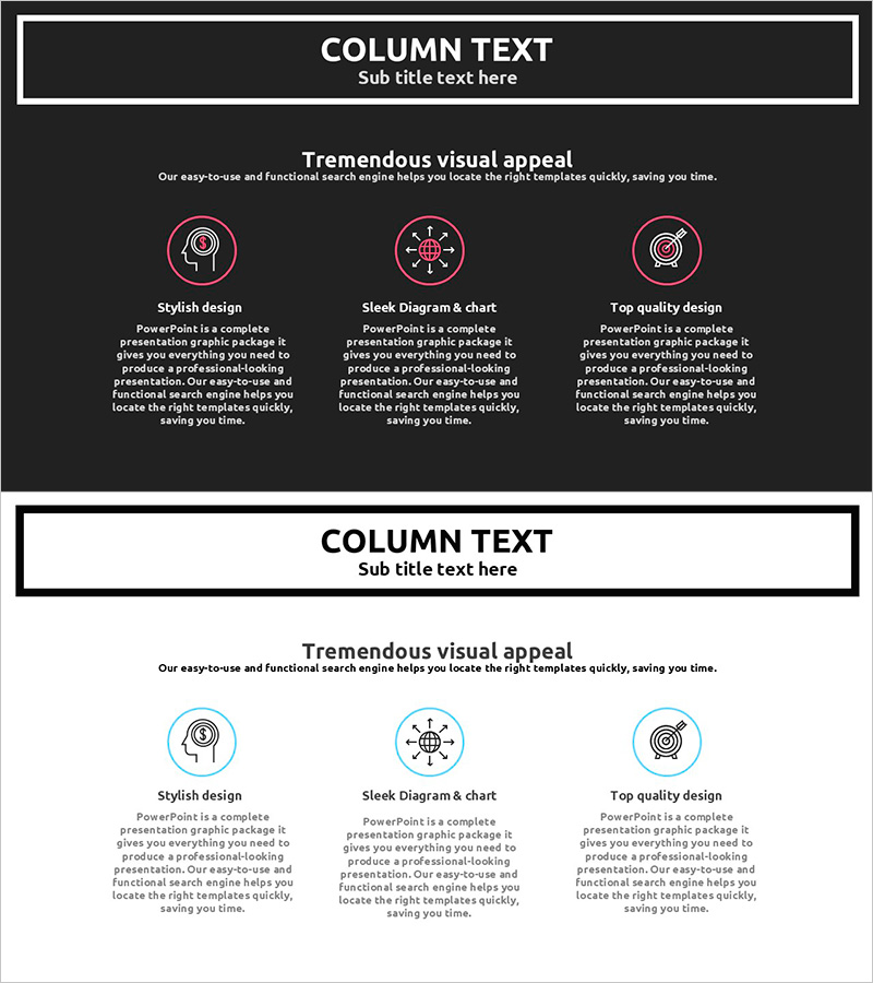 감각적인 클라우드 프레젠테이션 템플릿 – 사업 목표를 위한 섬세한 디자인