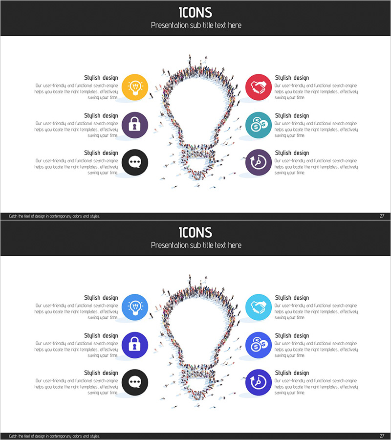 아이디어 전구 폐쇄 다이어그램 - 팀의 창의성 발휘