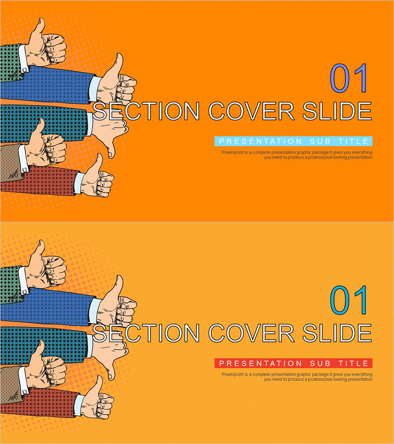 슈퍼 비즈니스맨 카툰 템플릿 – 성공적인 발표를 위한 간지