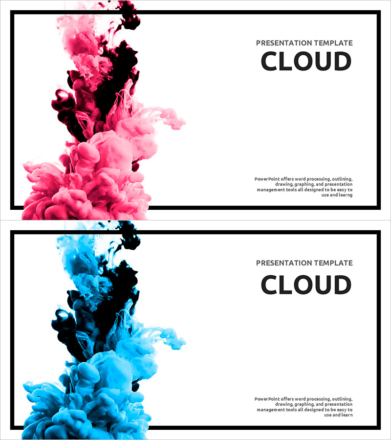 감각적인 클라우드 템플릿 표지