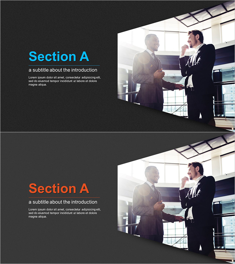 비즈니스 파트너 템플릿 간지 – 협력과 신뢰