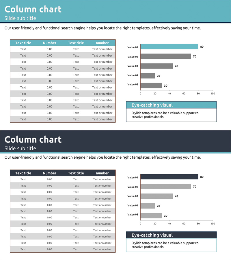 경쟁사 및 시장 분석 블루 남색 PPT 템플릿