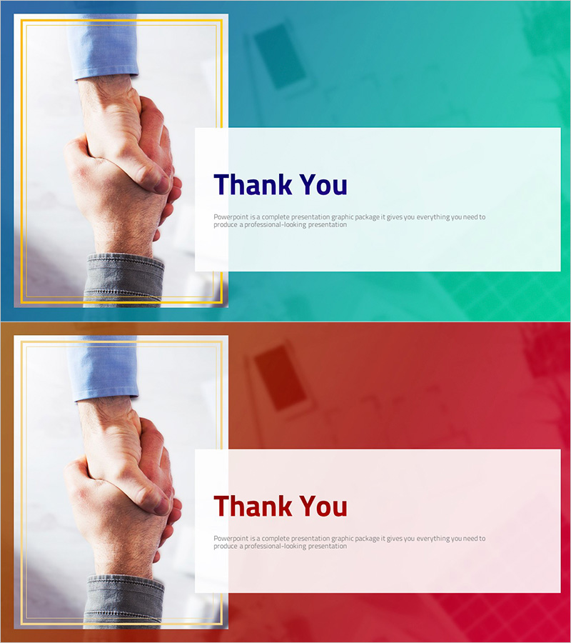 감사합니다 - 전문가의 인상 전달