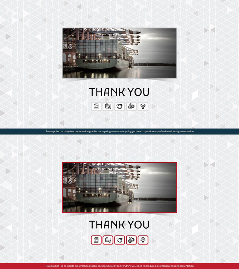 국제 무역 템플릿 엔딩 표지