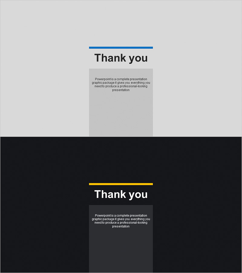 모던 오피스 템플릿 엔딩 표지 - 전문성과 신뢰감