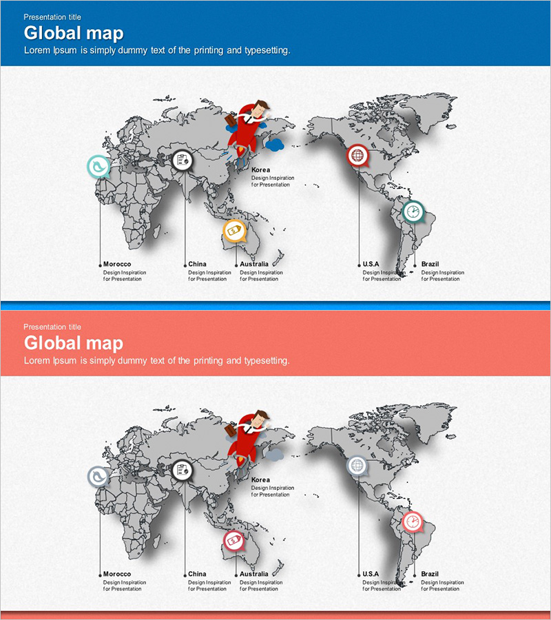 국가별 주요 서비스 시각화 – 글로벌 네트워크