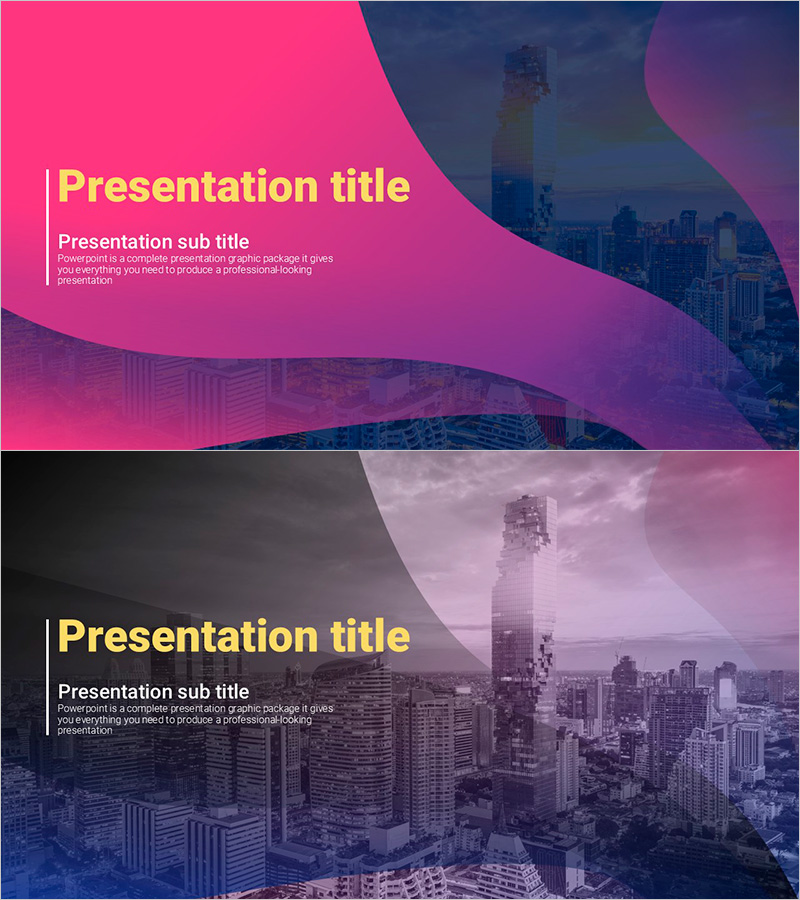 곡선 테마 보라색 템플릿 표지