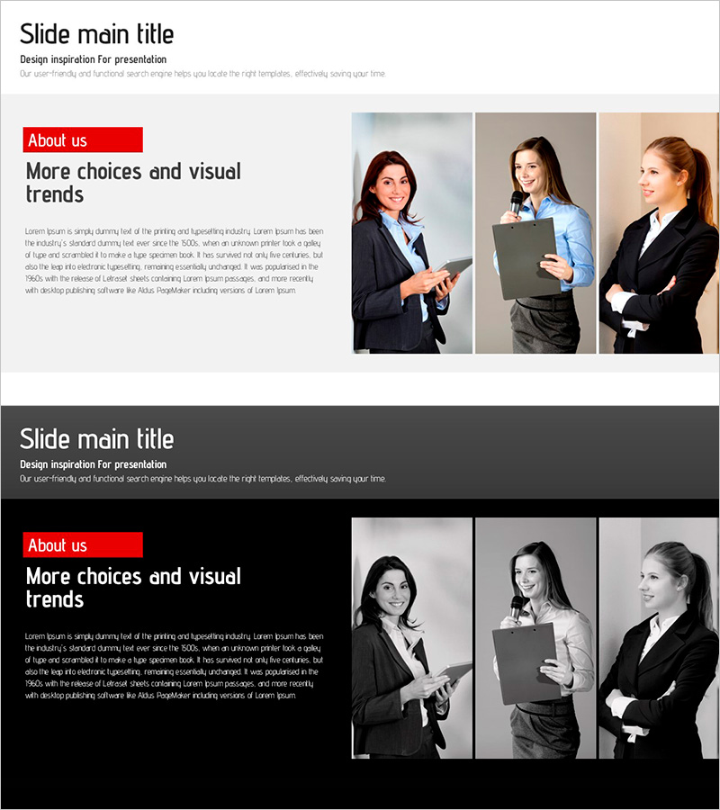 비전 팀 소개를 위한 종이접기 프레젠테이션 템플릿