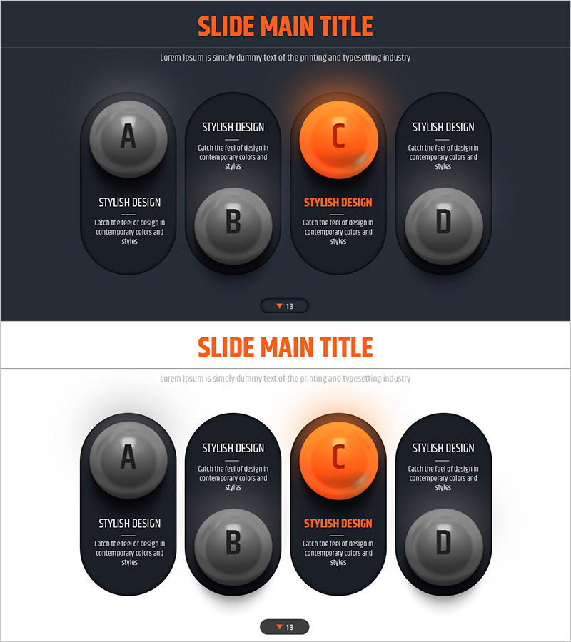 4색 인포그래픽 템플릿 폐쇄 다이어그램 – 사업 추진 전략