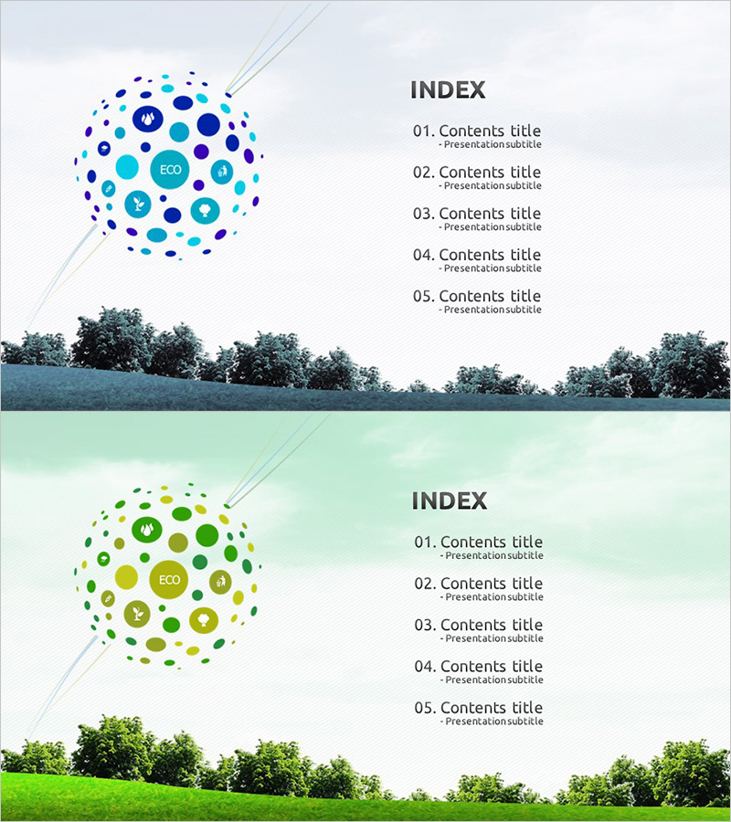 에코 비즈니스 템플릿 목차 - 지속 가능성을 담다