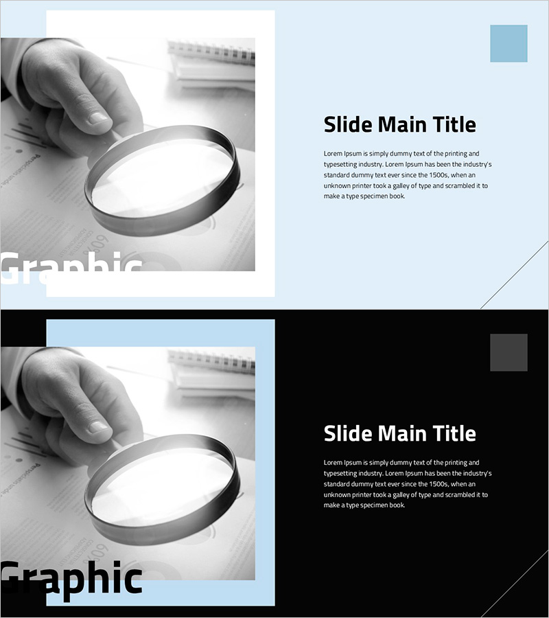 심플 디자인 트렌드 와이드 PPT 이미지&텍스트