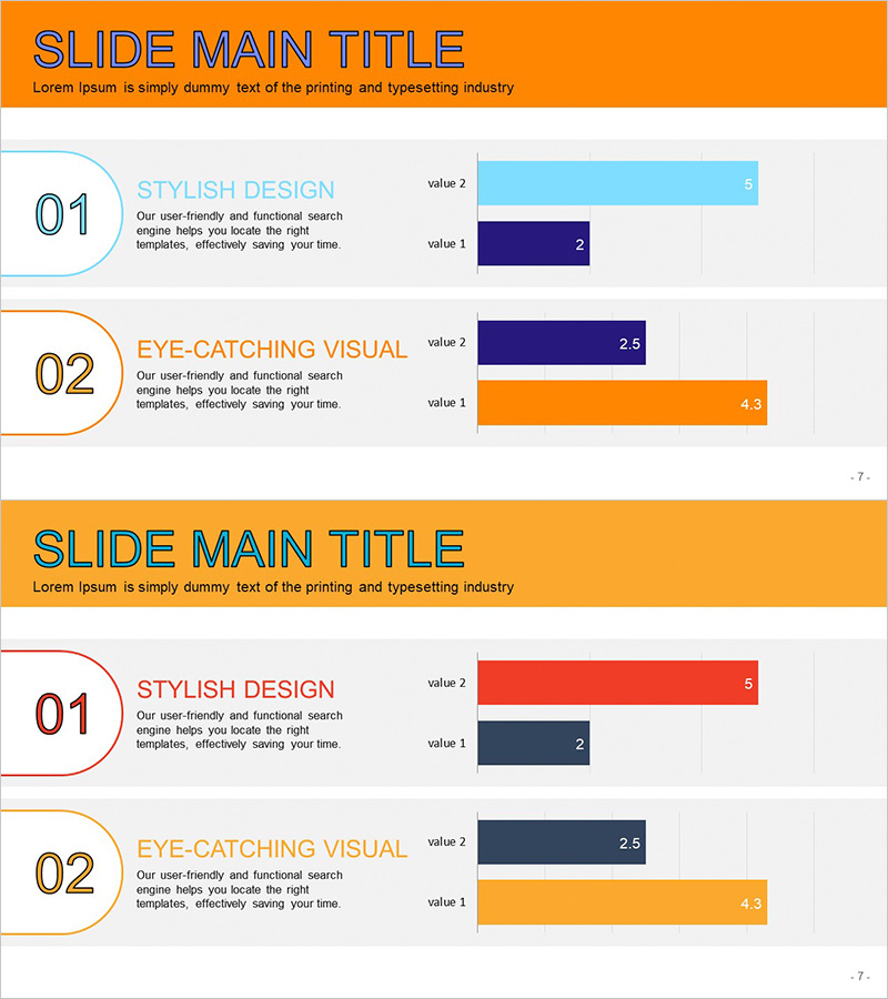 목표 설정 및 분석 가로막대 그래프