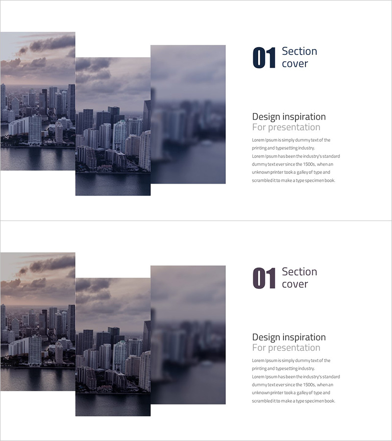 심플 사각 비즈니스 템플릿 간지 01 - 간결한 디자인과 강렬한 메시지