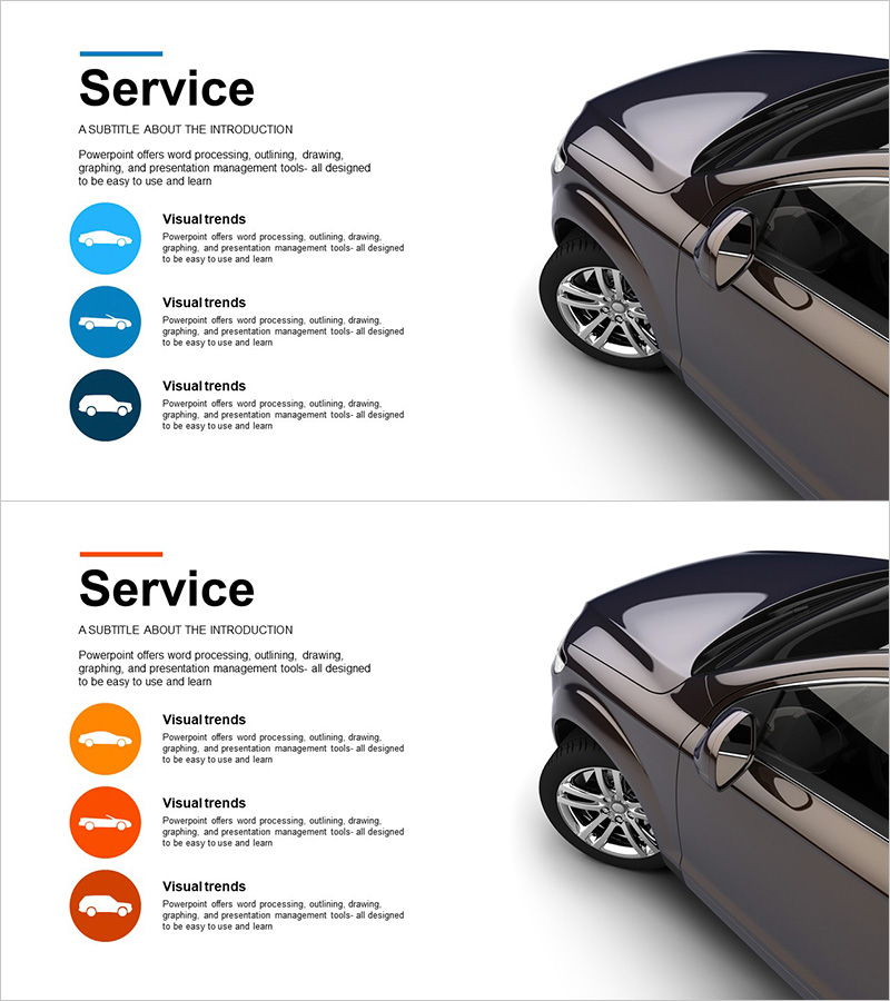 자동차 유지관리 서비스 차종류 소개