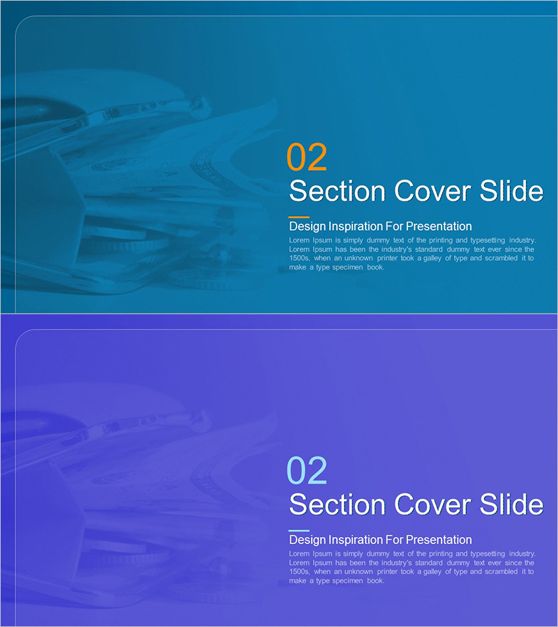 카드 결제 서비스 템플릿 – 세련된 간지 슬라이드