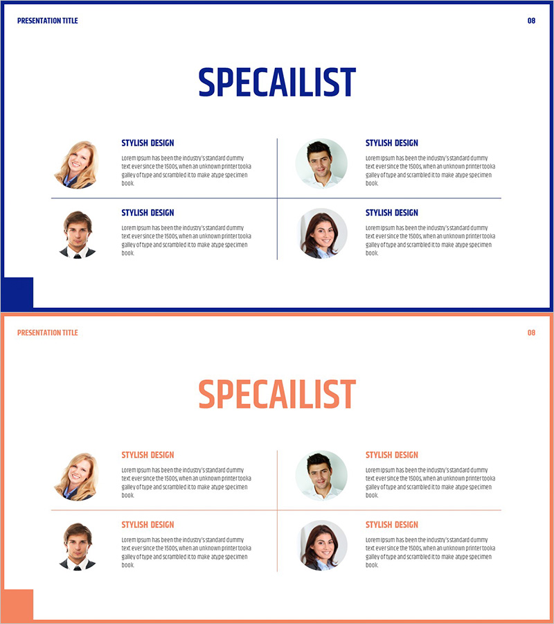 회사 대표자 소개 슬라이드 디자인 – 전문성과 신뢰