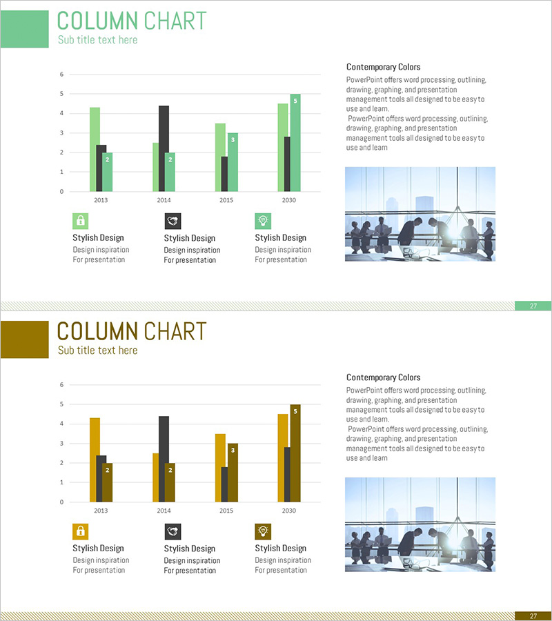 경쟁사 비교 분석 막대 그래프 – 시장 분석을 위한 데이터 시각화
