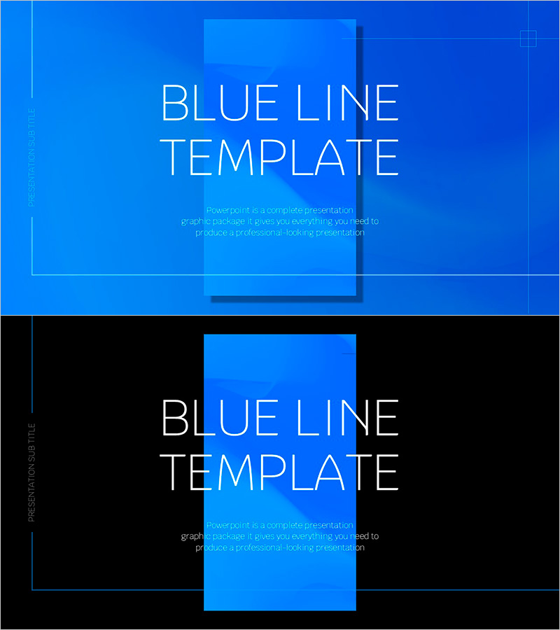 블루라인 와이드 템플릿 표지