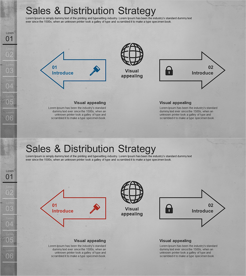 다양한 흐름으로 비즈니스 마케팅 전략 시각화