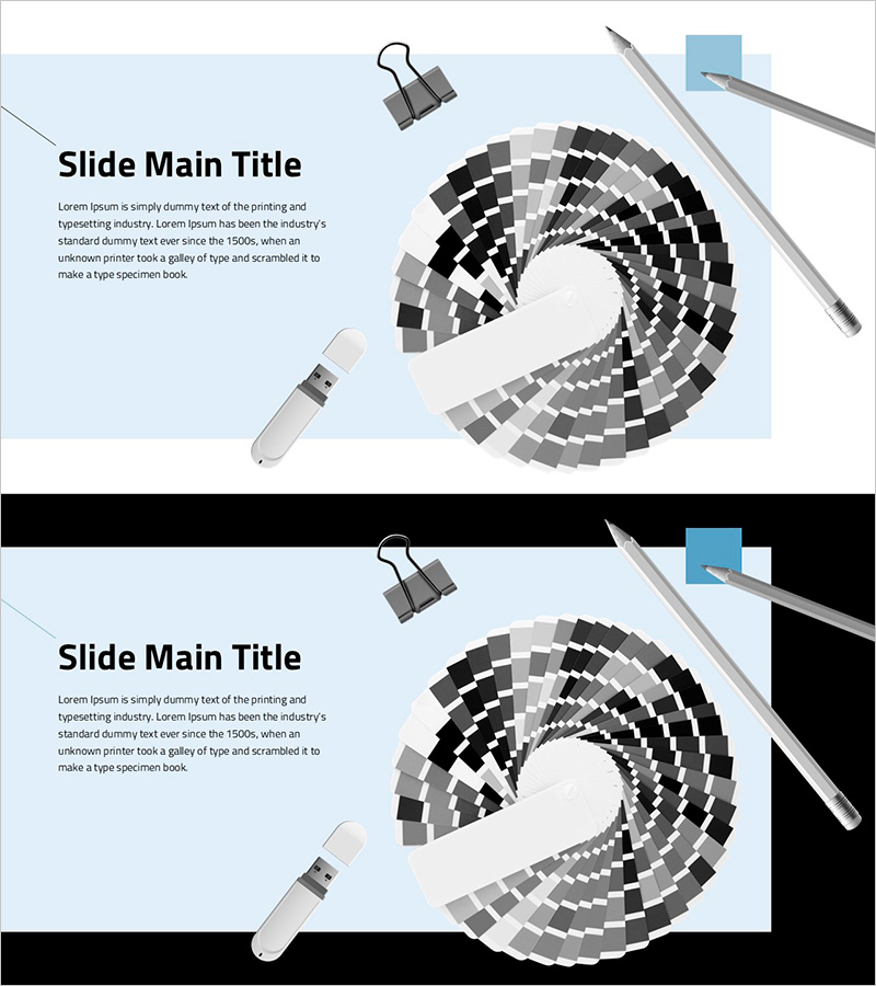 심플 디자인 트렌드 와이드 PPT 요소