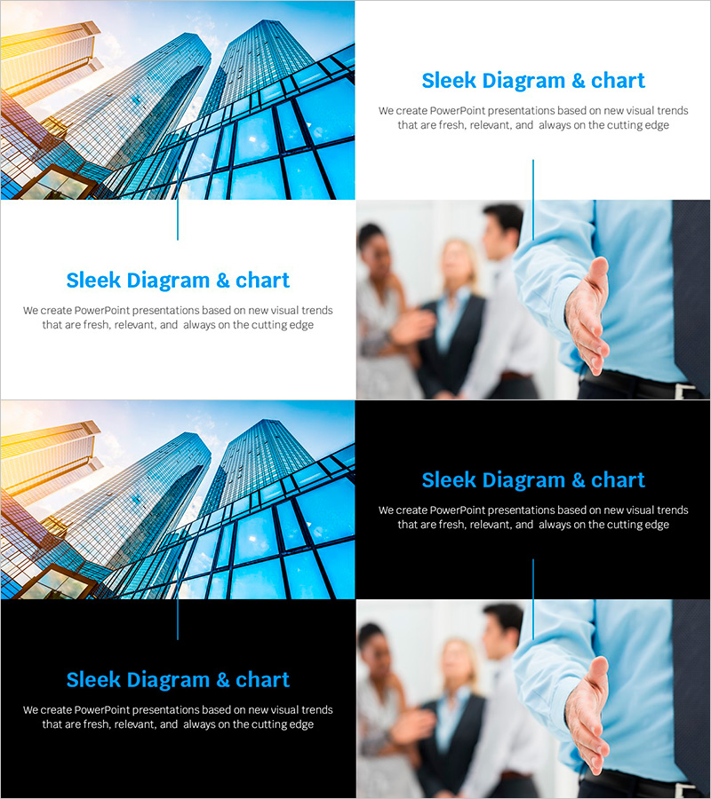 블루라인 와이드 템플릿 – 사업 소개 및 비전