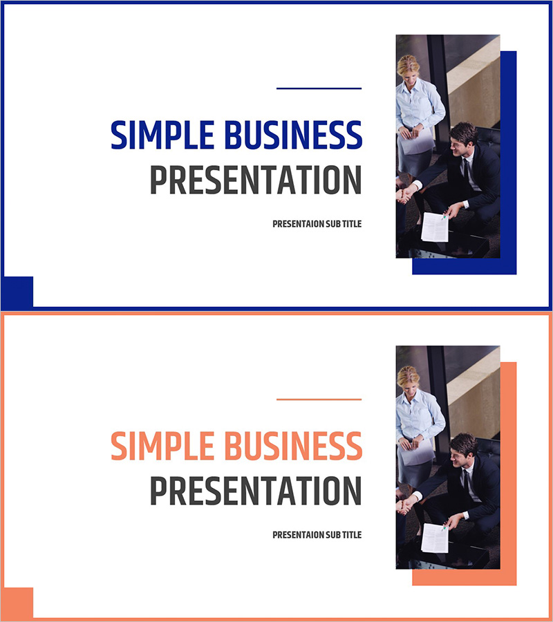 심플 사각형 비즈니스 템플릿 표지