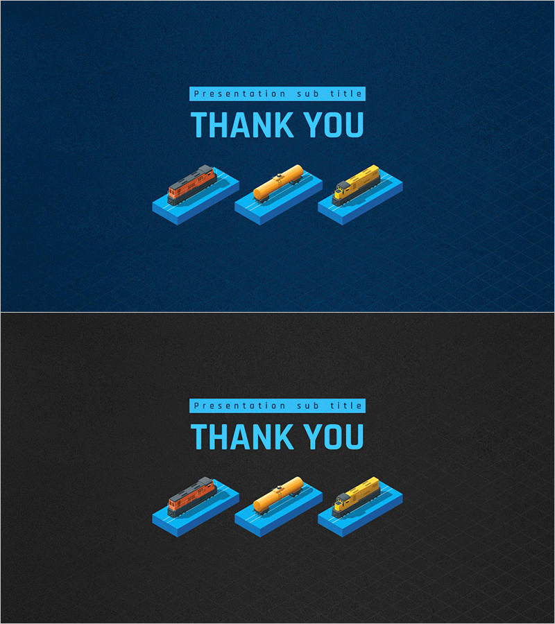 물류 산업 템플릿 엔딩 표지