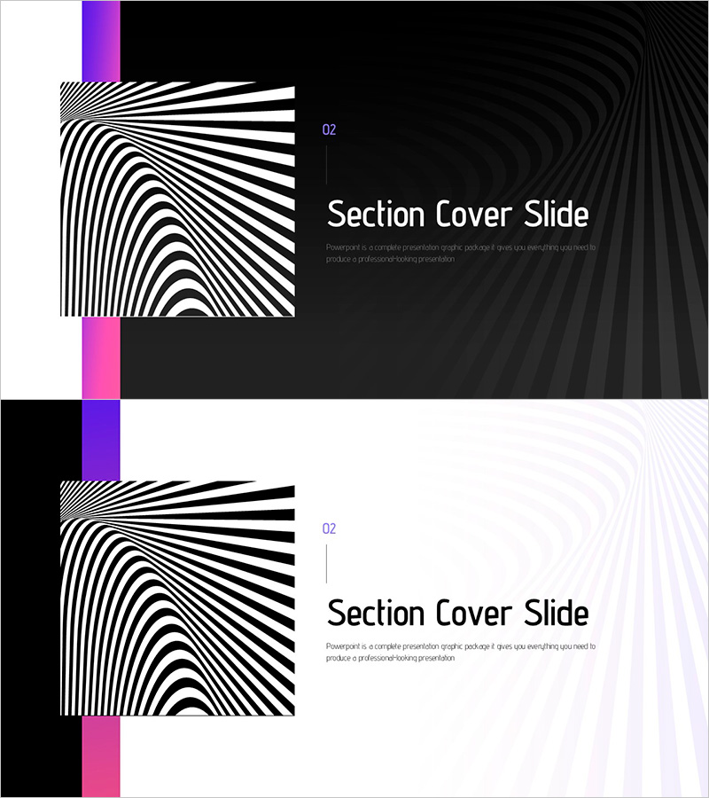 환상 와이드 PPT – 섹션 커버 슬라이드