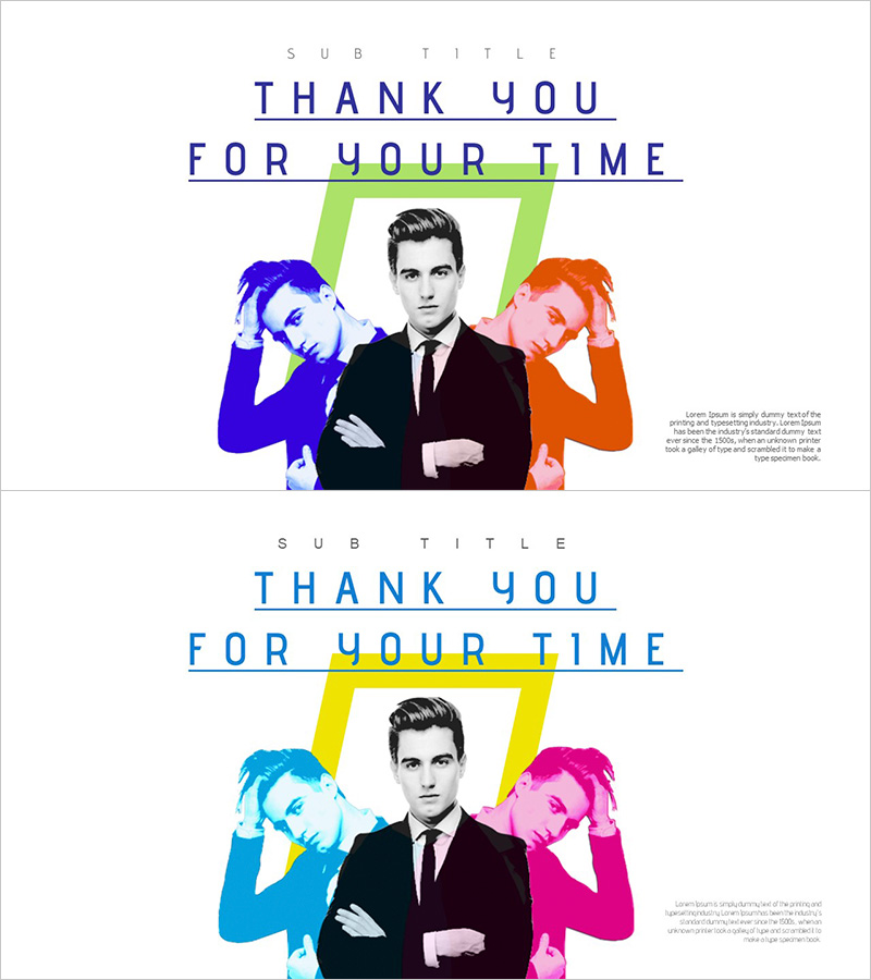 엔터테인먼트 회사 템플릿 엔딩 표지