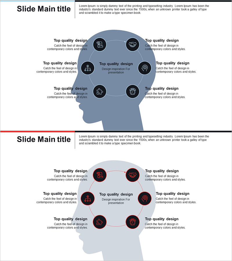 사람 머리 구조 다이어그램 – 단순하고 직관적인 시각화