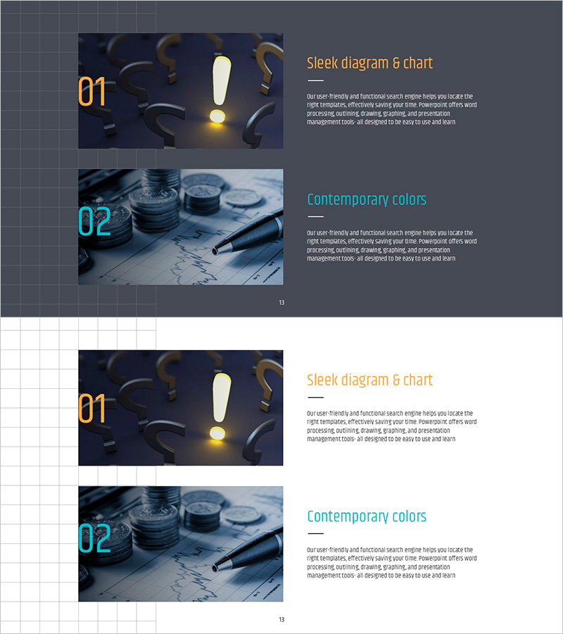 심플 피피티 와이드 템플릿 이미지&텍스트2 – 운영 계획과 설비 투자 최적화