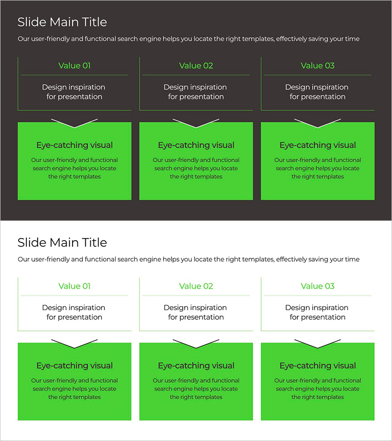 그린&그레이 와이드 템플릿 폐쇄 다이어그램