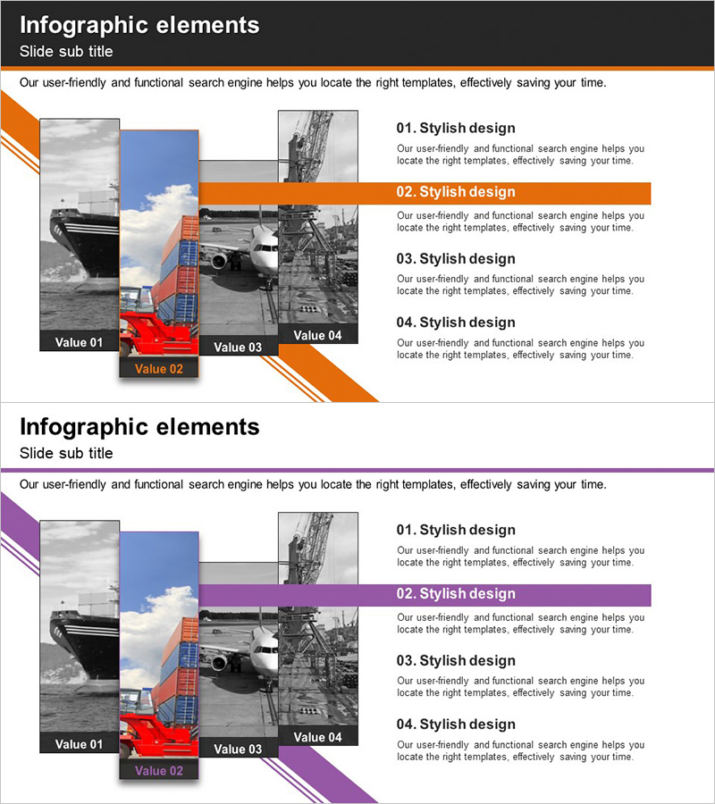 무역 비즈니스 분야 소개 – 흐름을 체계화한 슬라이드