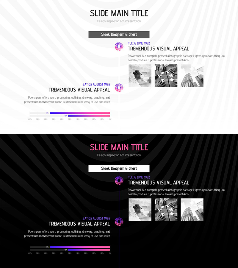 환상적인 와이드 흐름 차트 – 사업 추진의 전략적 로드맵