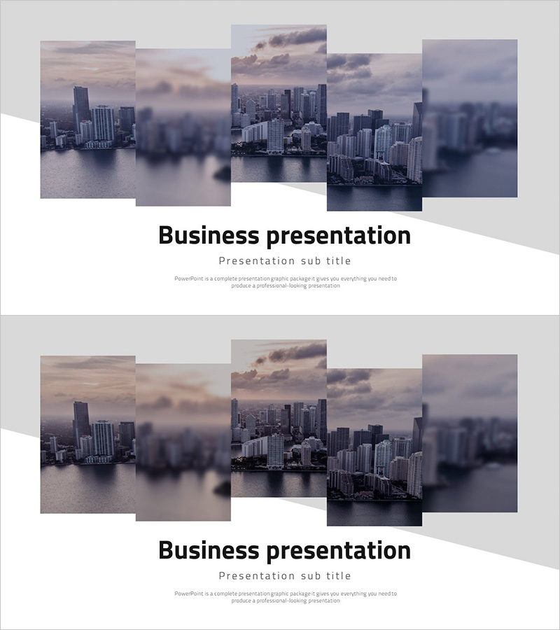 심플 사각 비즈니스 템플릿 표지 – 직관적인 전문성과 세련미