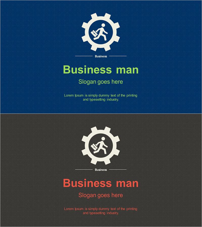 비지니스 맨 템플릿 표지