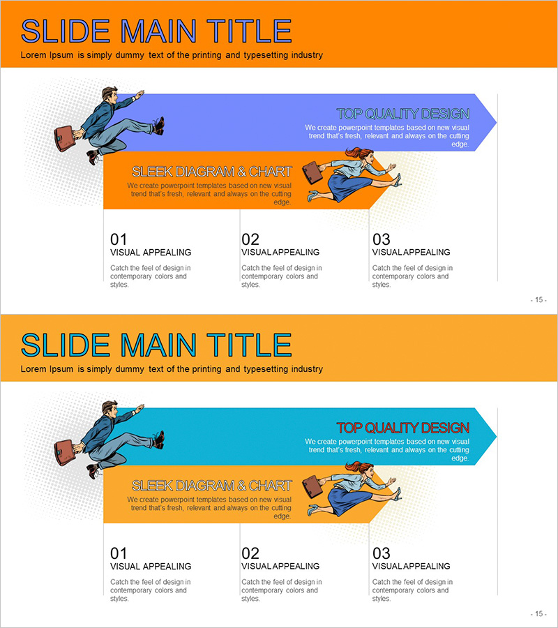 일정계획 화살표 다이어그램 – 단계별 추진 일정 시각화