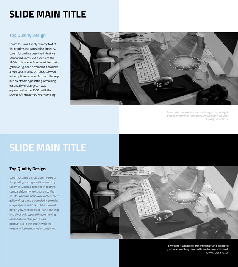 심플 디자인 트렌드 피피티 – 사업 추진 전략과 고객 성공 사례