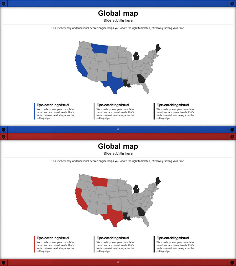 미국 내 물류 네트워크 현황 맵
