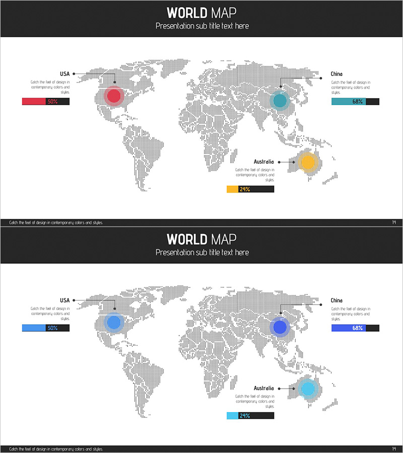 도트 지도 분석 그래프 – 글로벌 네트워크 및 타겟 시장