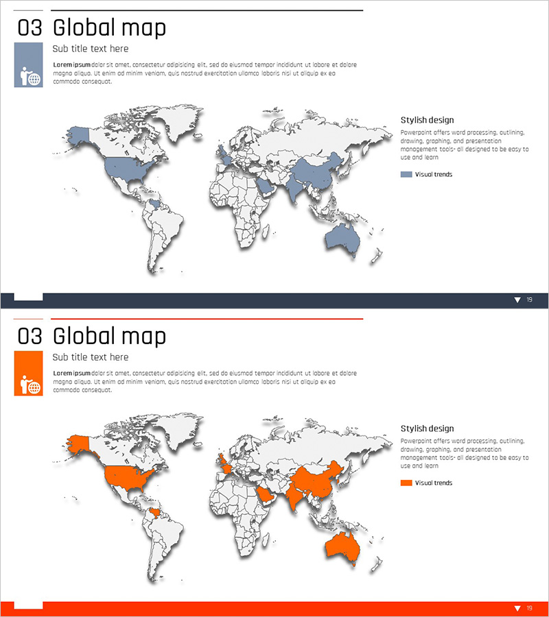 글로벌 타겟 지역 지도 – 글로벌 네트워크 분석