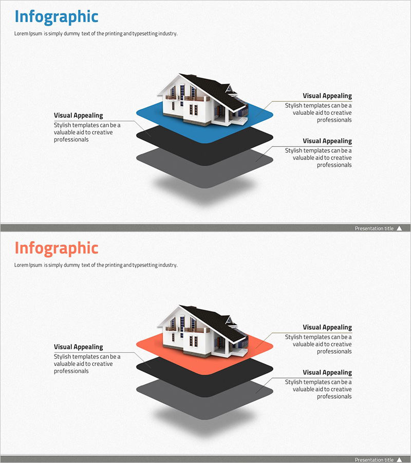 단계별 구성내용 슬라이드 – 정보 전달의 다이어그램