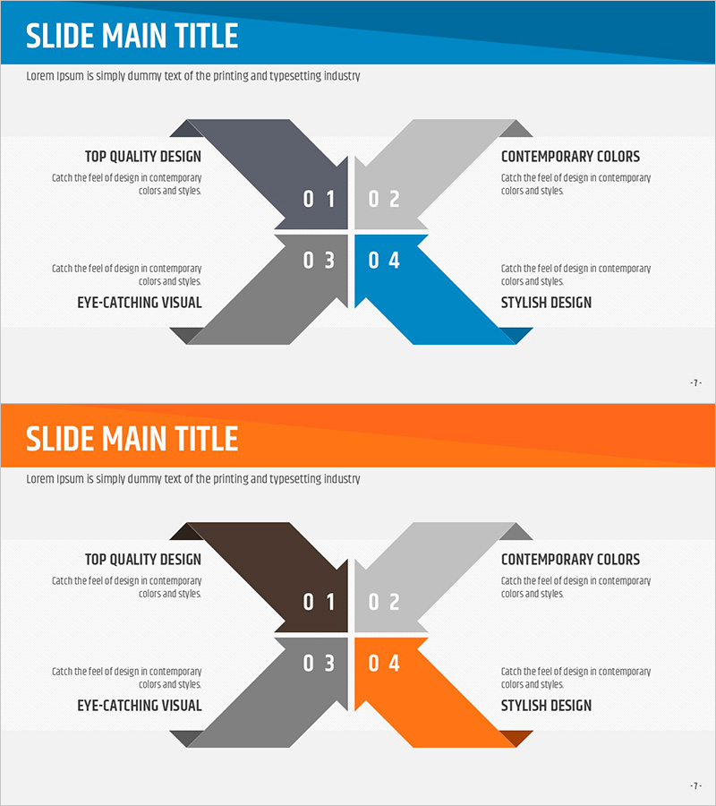 종이접기 템플릿 다이어그램2로 시각적 흐름을 표현하세요
