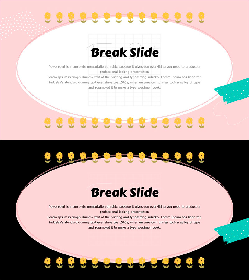 봄 파스텔 와이드 템플릿 슬라이드 – 사업 비전 및 필요성을 강조