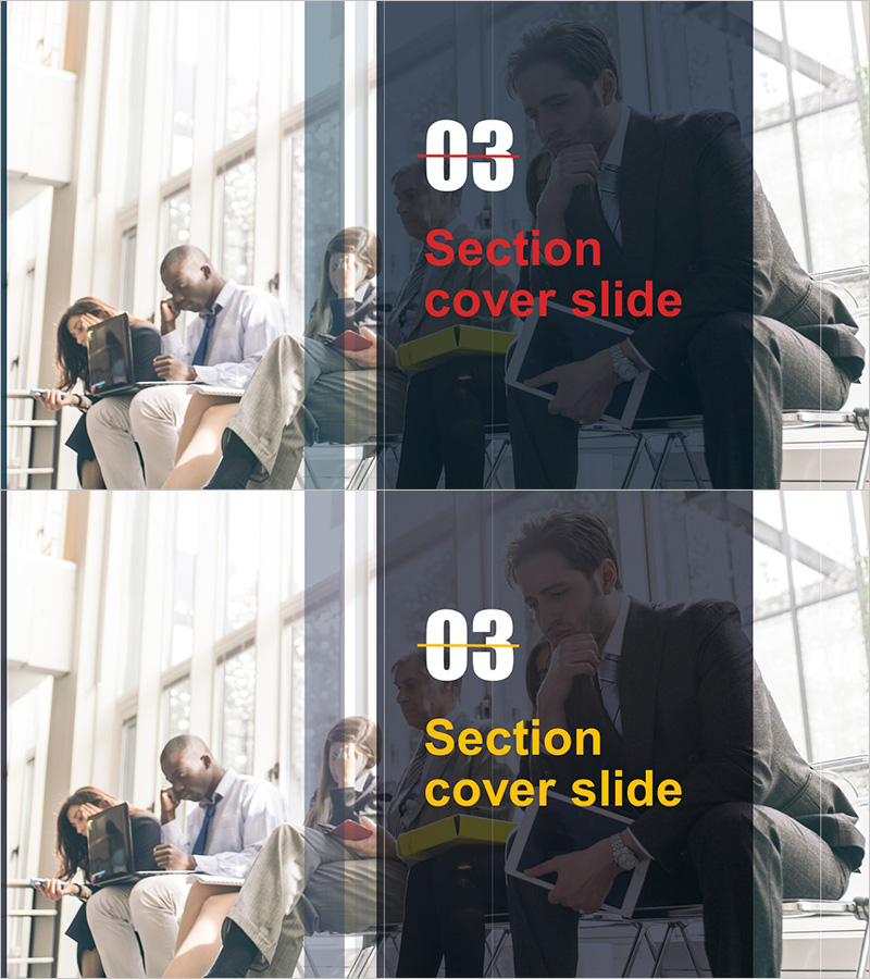 비즈니스 솔루션 템플릿 간지 03 – 섹션 커버